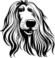 Afghan Hound - Minimalist and Flat Logo - illustration vector