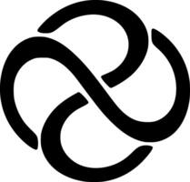 Infinity - Minimalist and Flat Logo - illustration vector