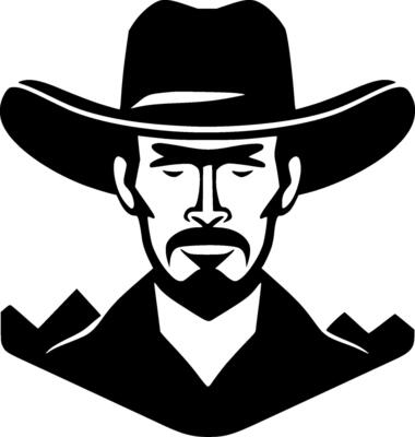 Western, Minimalist and Simple Silhouette - illustration