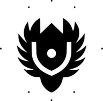 Shield, Black and White illustration vector