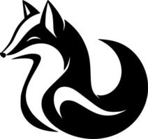 Fox, Minimalist and Simple Silhouette - illustration vector