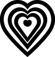 Heart - Minimalist and Flat Logo - illustration vector