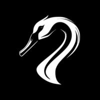 Swan, Minimalist and Simple Silhouette - illustration vector