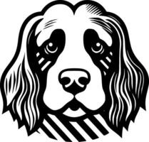 Dog, Minimalist and Simple Silhouette - illustration vector