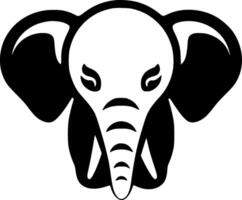 Elephant, Minimalist and Simple Silhouette - illustration vector