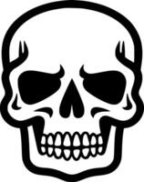Skull, Minimalist and Simple Silhouette - illustration vector
