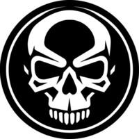 Skull, Minimalist and Simple Silhouette - illustration vector