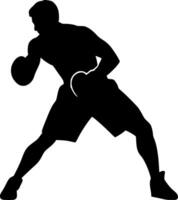 Boxing - Black and White Isolated Icon - illustration vector