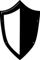 Shield, Minimalist and Simple Silhouette - illustration vector