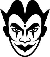 Clown, Minimalist and Simple Silhouette - illustration vector
