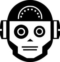 Robot, Minimalist and Simple Silhouette - illustration vector