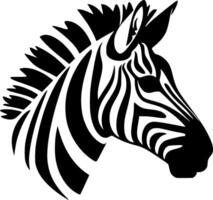 Zebra, Minimalist and Simple Silhouette - illustration vector