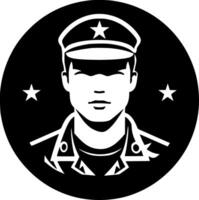 Army, Black and White illustration vector