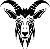 Goat, Minimalist and Simple Silhouette - illustration vector