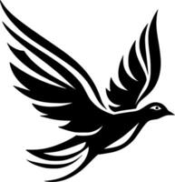 Dove - Minimalist and Flat Logo - illustration vector