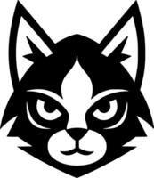 Cat, Black and White illustration vector