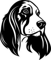 Dog, Minimalist and Simple Silhouette - illustration vector