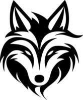 Fox, Minimalist and Simple Silhouette - illustration vector