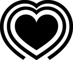 Heart, Minimalist and Simple Silhouette - illustration vector