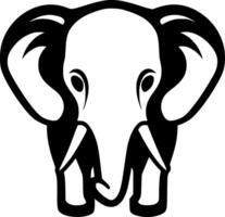 Elephant, Minimalist and Simple Silhouette - illustration vector
