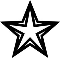 Star, Minimalist and Simple Silhouette - illustration vector