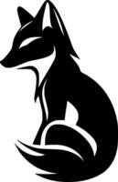 Fox, Minimalist and Simple Silhouette - illustration vector