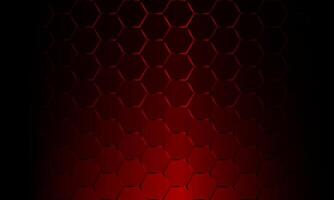 3D Futuristic honeycomb mosaic dark red background. hexagon smooth color. vector