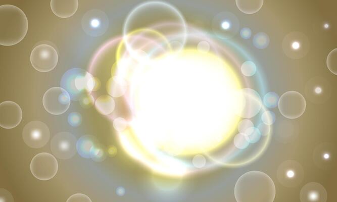 Shining colorful bubbles background. circle light. blur circle.