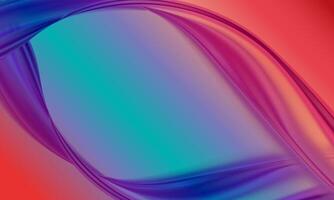 Abstract colorful waving liquid background with soft blue red element. vector