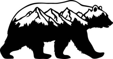 Bear Mountain Silhouette vector