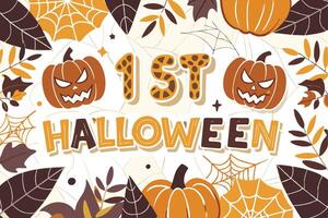 Halloween pattern background vector