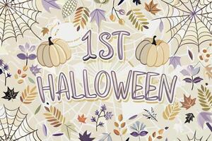 Halloween pattern background vector