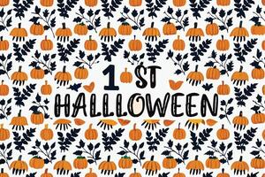 Halloween pattern background vector