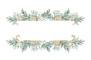 Thank you card with flower frame background vector