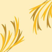 Golden Leaf Abstract vector
