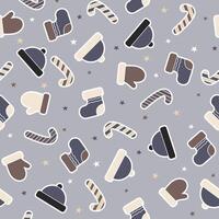 Seamless pattern with christmas elements. vector