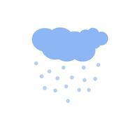 Hail cute hand drawn doodle minimalist illustration, simple symbol to describe weather, environment, climate cartoon object, weather forecast image vector