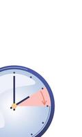 Change your clock. Turning to summer or winter time vector