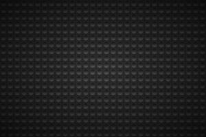 Dark grey abstract background. Dark squares with black circle. Perforated geometric black metallic background. Abstract material wallpaper vector
