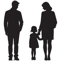a family portrait of a mother and daughter with white background vector