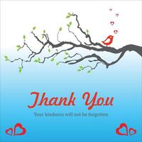 thank you greeting card for web thanksgiving and presentation template vector