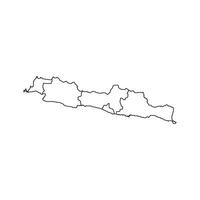 Java island map icon vector