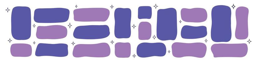 Set frames text. Doodle and hand drawn. Empty speech bubble. Textbox. Shapes figures. Quote. Element vector