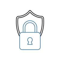 protection concept line icon. Simple element illustration. protection concept outline symbol design. vector