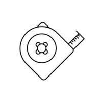 tape measure concept line icon. Simple element illustration. tape measure concept outline symbol design. vector