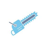 chain saw concept line icon. Simple element illustration. chain saw concept outline symbol design. vector