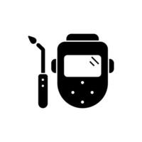 welding mask concept line icon. Simple element illustration. welding mask concept outline symbol design. vector
