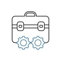 toolbox concept line icon. Simple element illustration. toolbox concept outline symbol design. vector