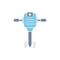 jackhammer concept line icon. Simple element illustration. jackhammer concept outline symbol design. vector