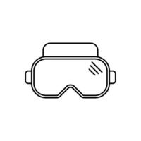 protective glasses concept line icon. Simple element illustration. protective glasses concept outline symbol design. vector